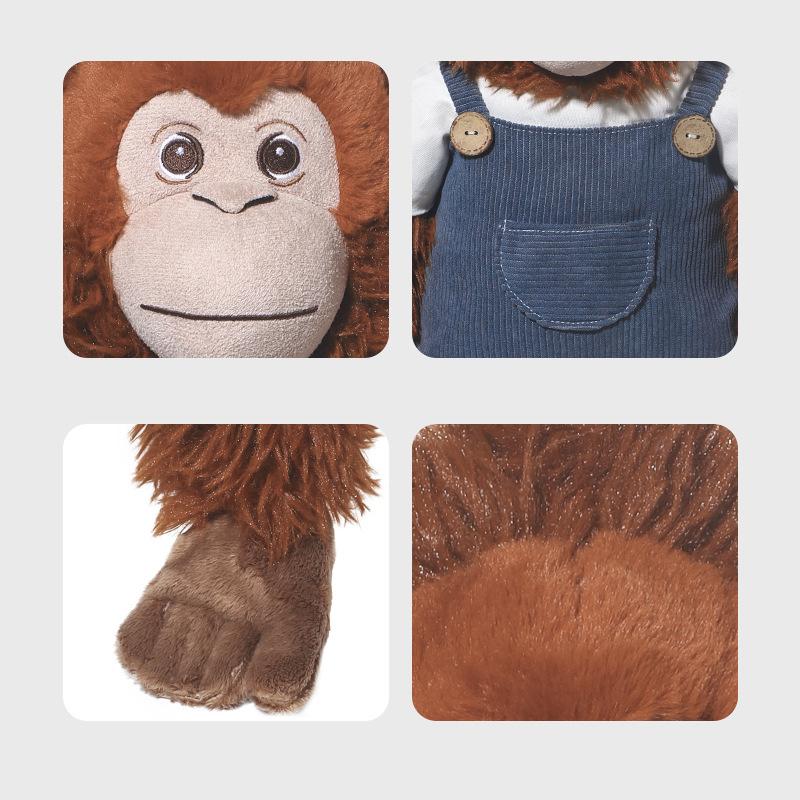 Мягкая игрушка обезьянка - ультрамягкая мягкая игрушка, подушка для сна и подарок на день рождения для детей