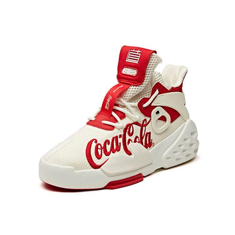 Coca-Cola X Anta Dominant прочные дышащие низкие спортивные повседневные туфли мужские туфли белые красные 11928088S-11