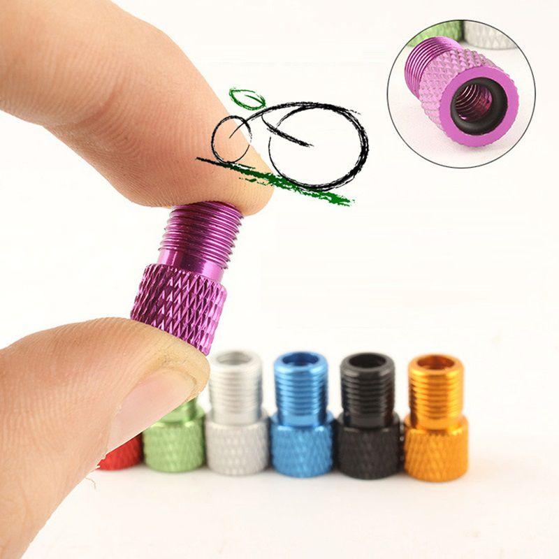 Яркий Цветной Прочный Адаптер-Переходник С Клапана Presta На Schrader Для Велосипедных Камер