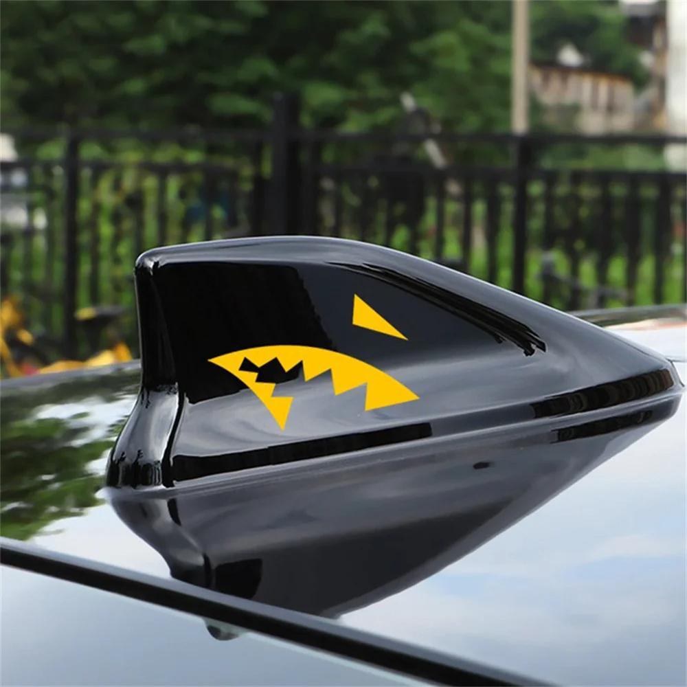 Персонализированные наклейки для украшения модификаций, наклейки на автомобиль с антенной в виде плавника акулы, виниловые наклейки с изображением клюва акулы, наклейки на мотоцикл и автомобиль