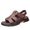 Fashion Sandals Men's New Beach Shoes Cowhide Slippers Outdoor Non-slip Thick-soled Leather Sandals for Me