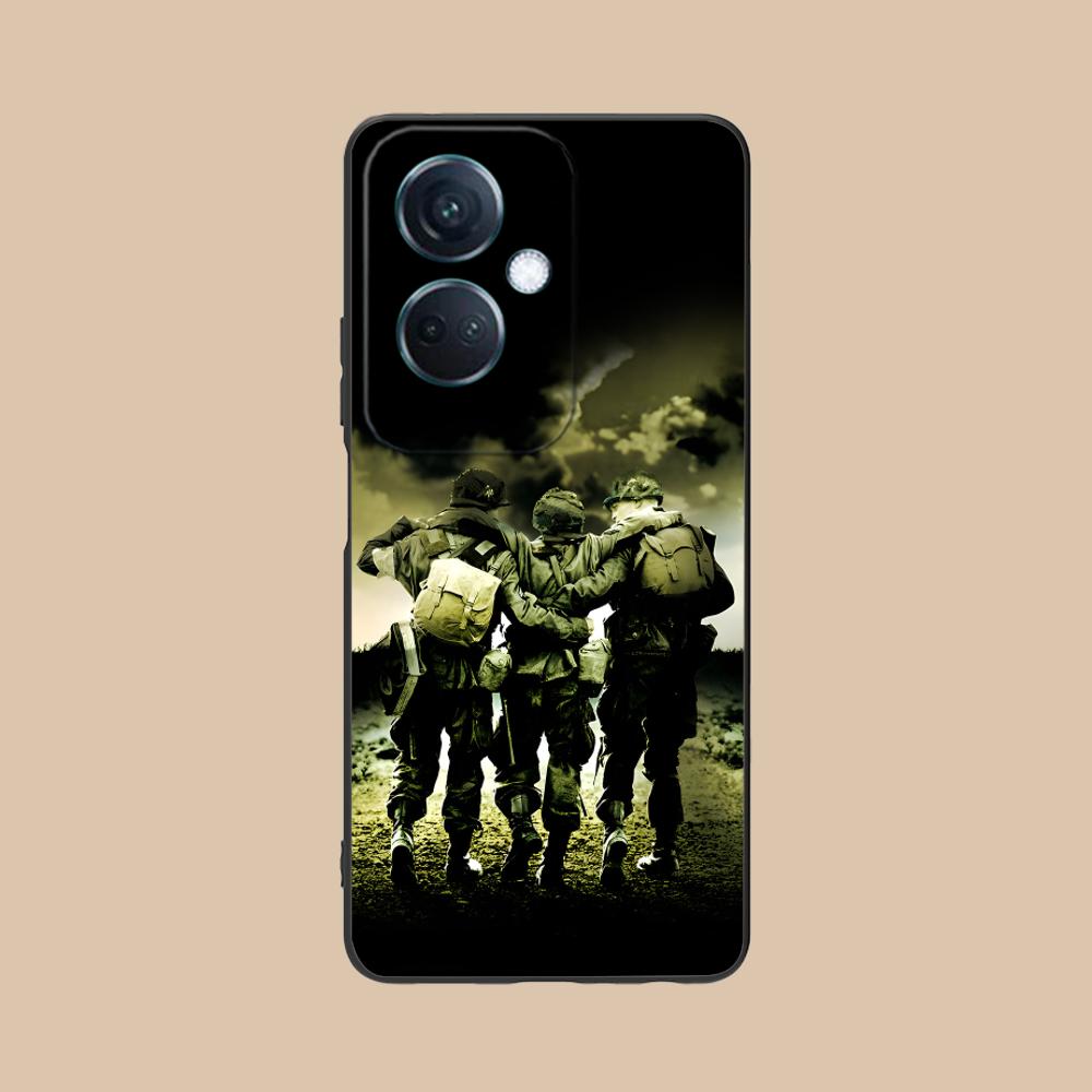 Чехол для телефона Band of Brothers для OPPO Reno 14 13 12 11 10 9 8 7 6 5 F T Pro 5G Мягкий ТПУ Ударопрочный Чехол