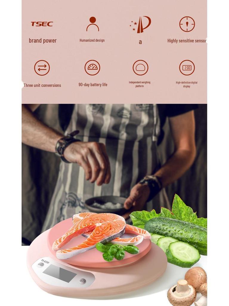 Tiansheng High Precision Digital Kitchen Scale for Coffee and Food Weighing