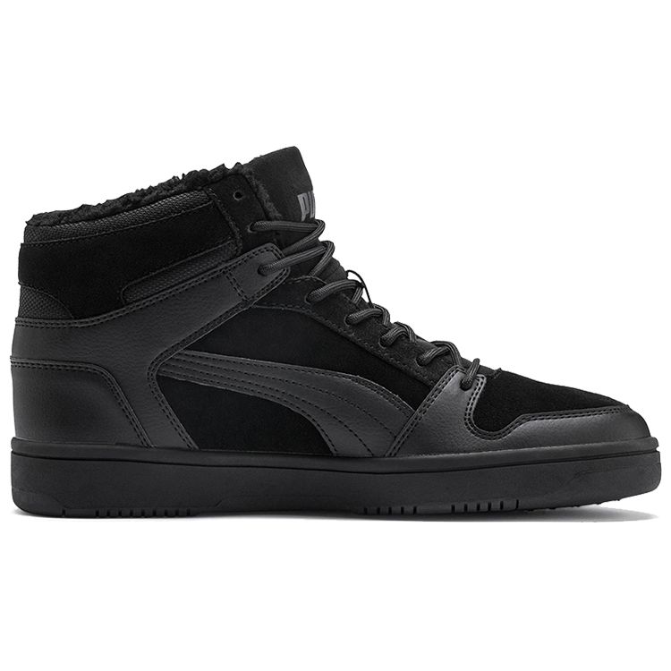 Puma Rebound LayUp SD Fur - Черные кроссовки унисекс Castlerock 369831-01