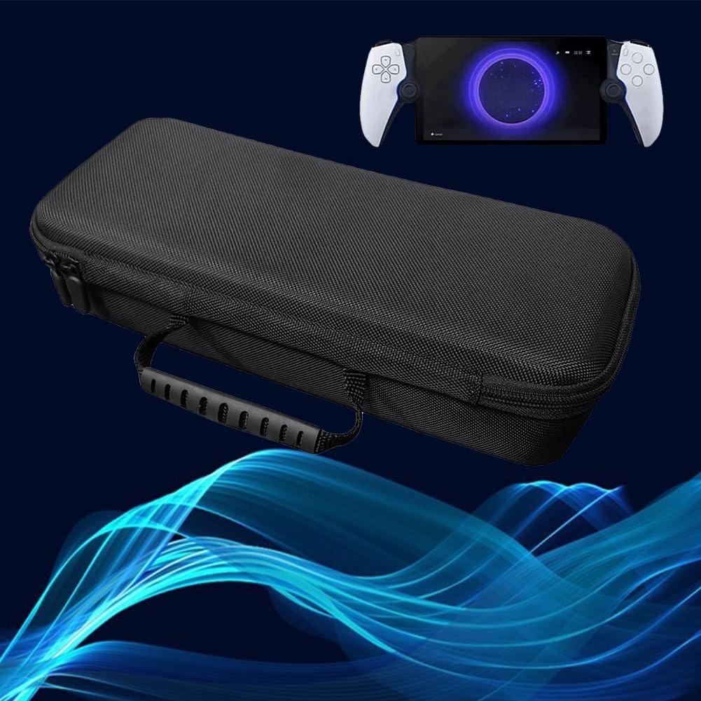 PS5 Portal EVA Hard Shell Case Remote Player, Shockproof Portable Protective Bag Anti-drop Travel Storage Case with Mesh Pocket (Only Case)