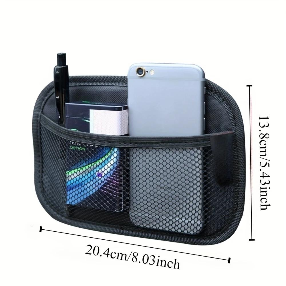 Universal Car Storage Net Bag, Elastic Nylon Mesh Seat Back Pocket for Phone Purse Card Holder Pocket Organizer