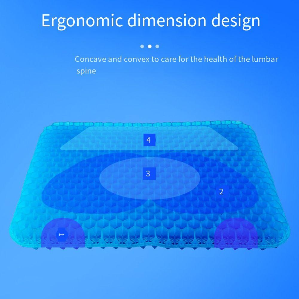 Foldable Honeycomb Gel Cushion Portable Chair Pad for Long Sitting Cooling Seat Pads Stadium