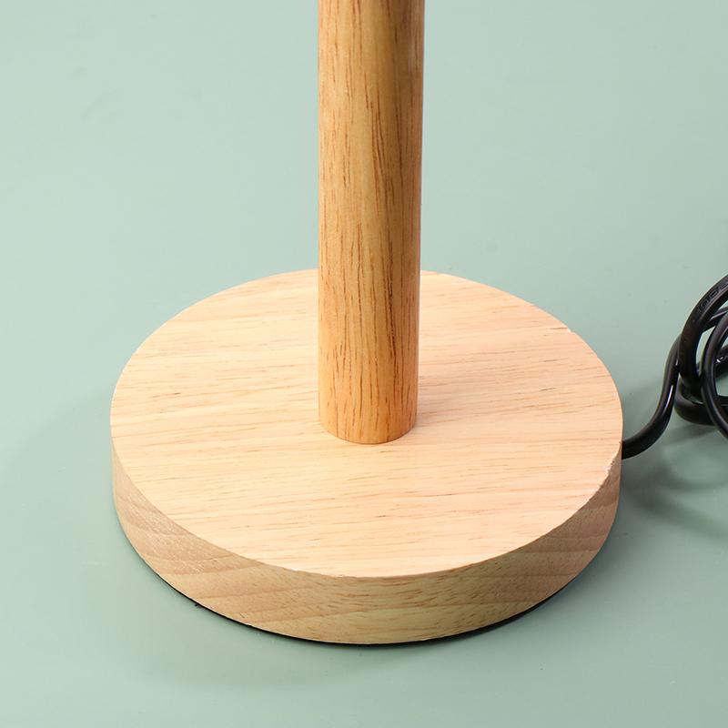 E27 патрон лампы круглый твердый деревянный держатель с шнуром включения выключения для настольной лампы прикроватный держатель лампы для домашнего освещения