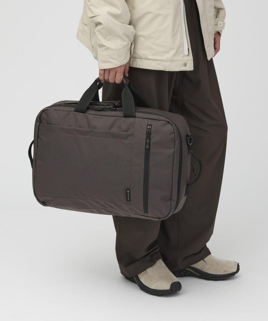 Everyday Use Business Bag Shoulder Dark Brown 28L [Snow Peak] 3-way (Handheld, Bag)