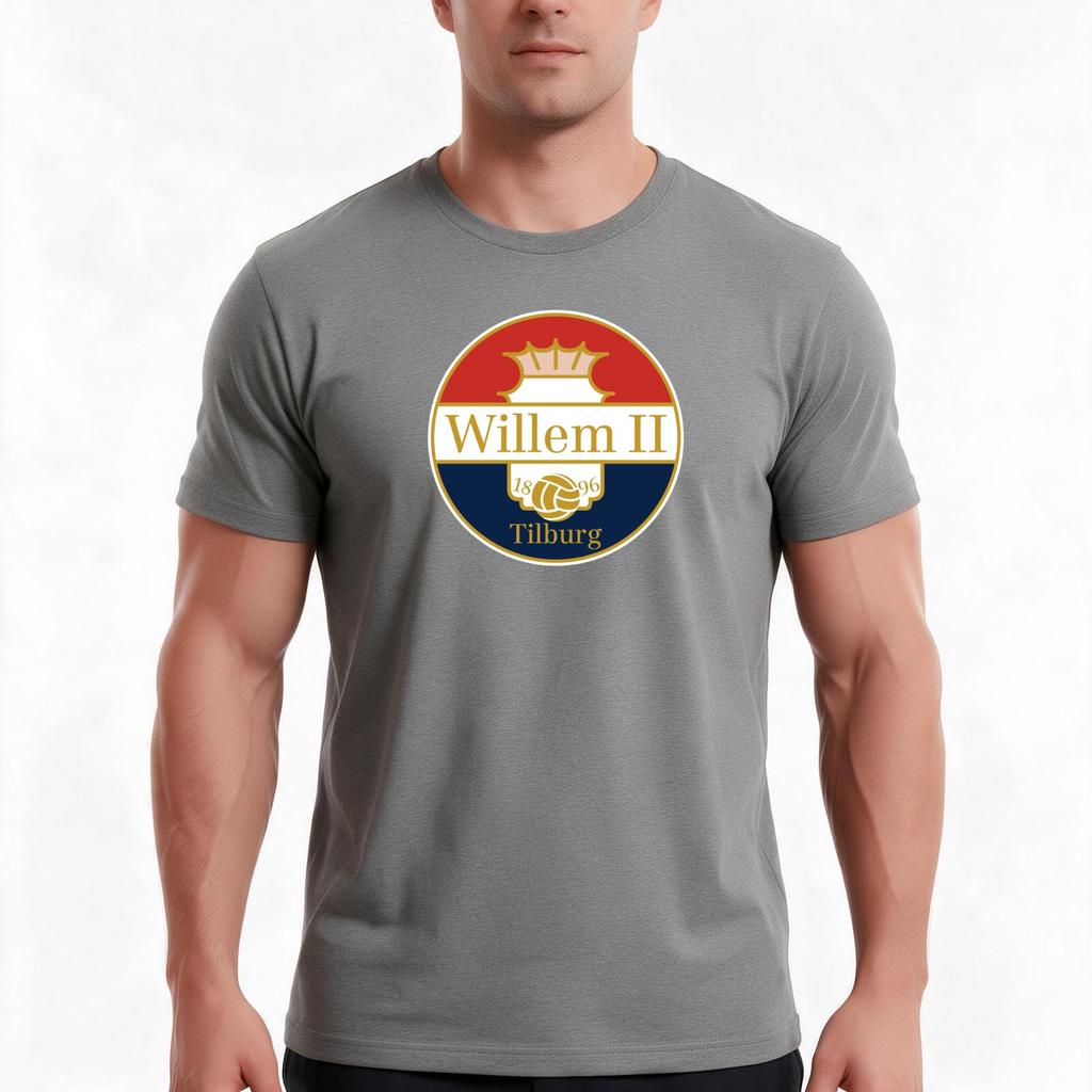 Tilburg Willem Ii 1896 TShirt Summer Casual Cotton Tee Oversized Streetwear Tops Vintage Graphic Print Unisex Unisex Unisex