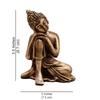 Новая латунная скульптура Будды, отдыхающего, коричневого цвета, материал - латунь, скульптура для домашнего декора, предметы домашнего декора,
