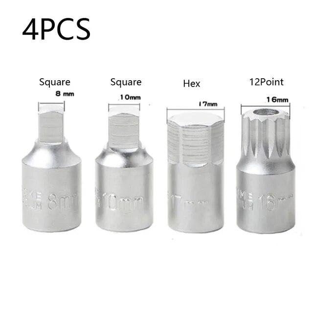 M16 H17 S8 S10 Пробка сливного отверстия масляного картера Торцевой ключ 3/8 дюйма Привод Авторемонт Коробка передач Винт Гаечный ключ Инструмент для ремонта автомобиля