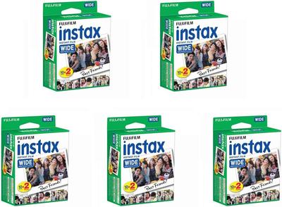 Fujifilm Набор из 5 моментальных пленок Instax Wide для Fujifilm Instax Wide 210 200 100 300