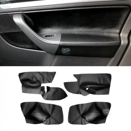 2/4 шт. Кожаная накладка на подлокотник панели внутренней двери Подходит для VW Golf 5 Jetta 05-10