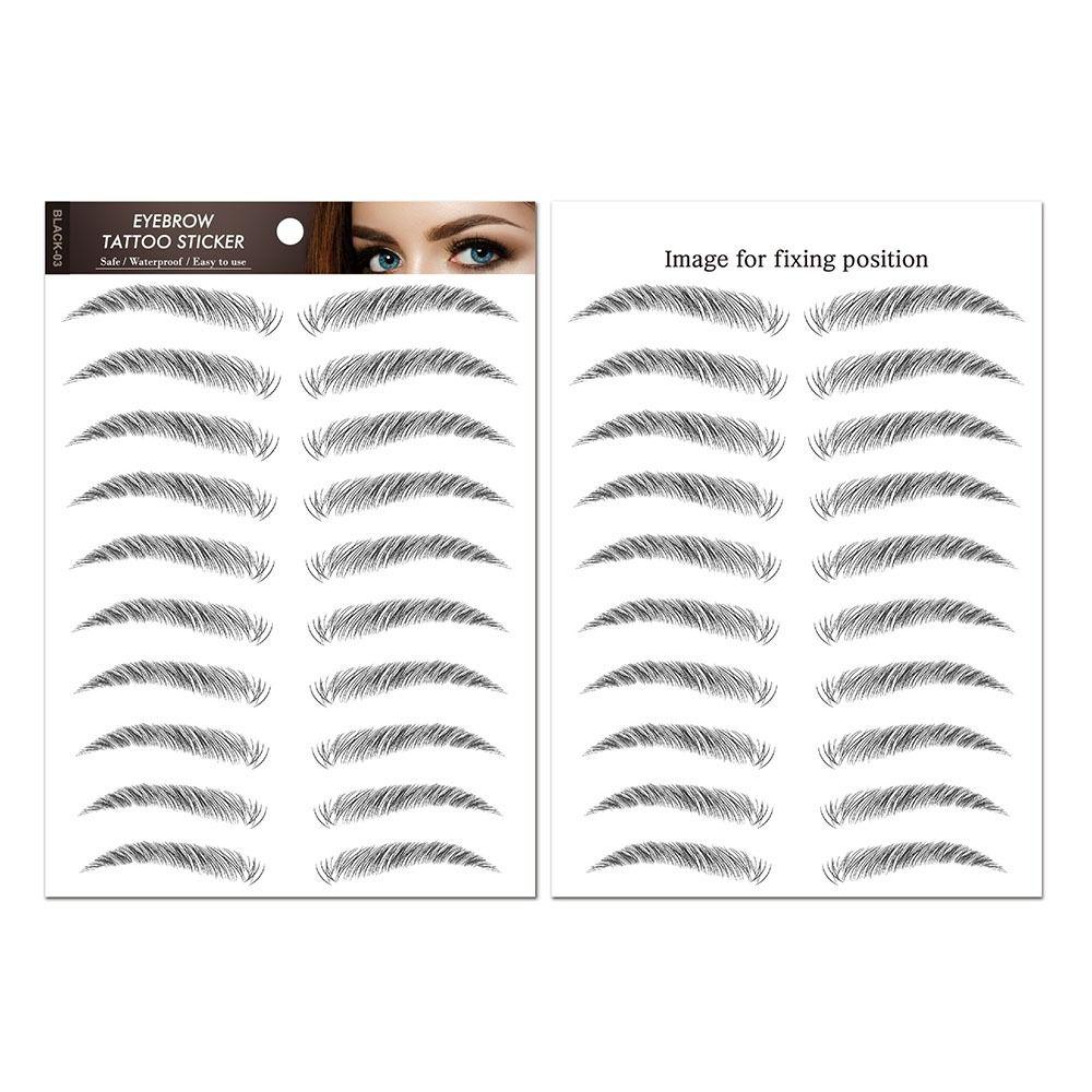 Косметические 6D татуировки для бровей Наклейки Моделирование бровей Наклейки для бровей Переводные картинки для воды