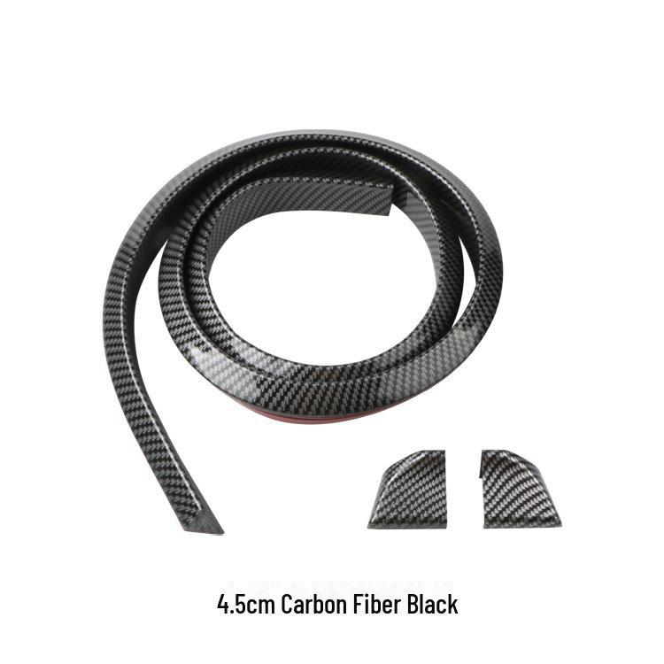 Universal Carbon Fiber Spoiler for Cars - Fixed Wind Wing Design, Punch-Free Installation, Small Size and Stylish Pattern.