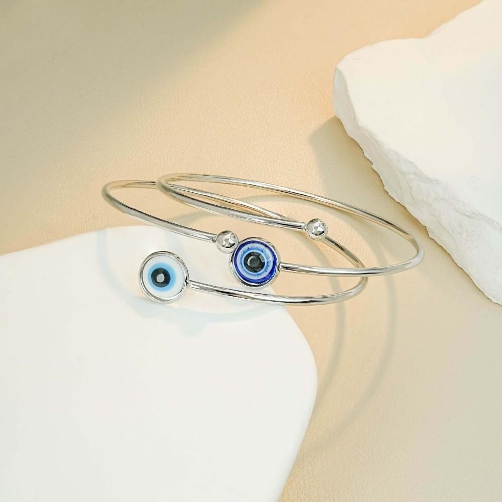 Personalized Demon Eye Bracelet Gothic Blue Eye Ring Adjustable Creative Bangle Special Occasions