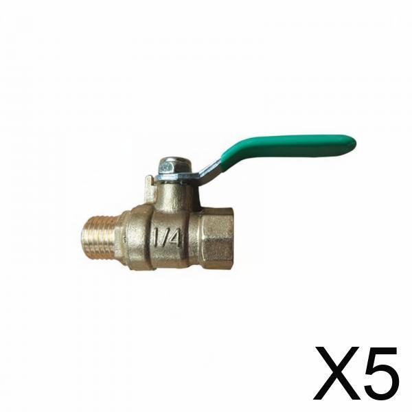 6xCompressor Drain Control Fitting Brass Air Easy to Turn Handle for Workshop 2pt