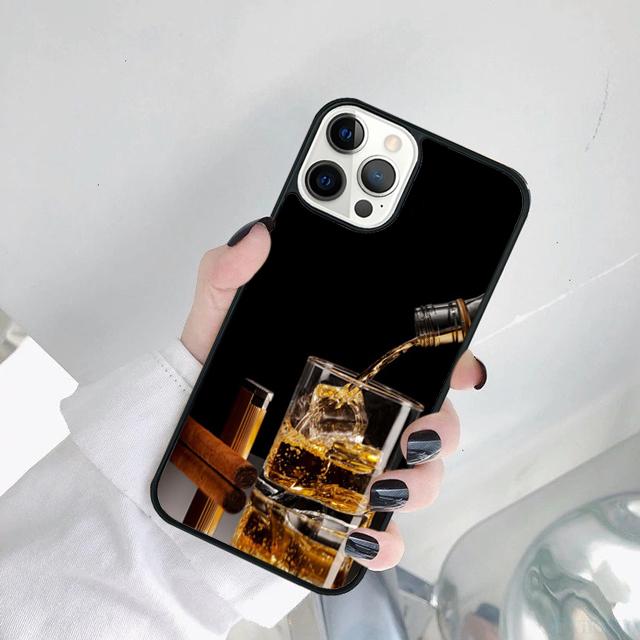 Чехол для телефона Сигара Виски Ледяной Напиток Для iPhone 17 Air 15 Pro MAX 16 Plus 14 12 11 13 coque