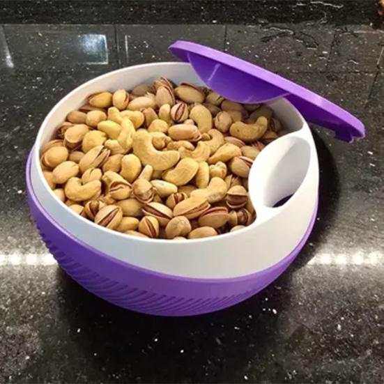 Напечатанная на 3D-принтере миска для семечек и орехов, двухслойная тарелка для закусок с отсеком для шелухи, сервировочная миска для фруктов и конфет, контейнер для отходов от скорлупы