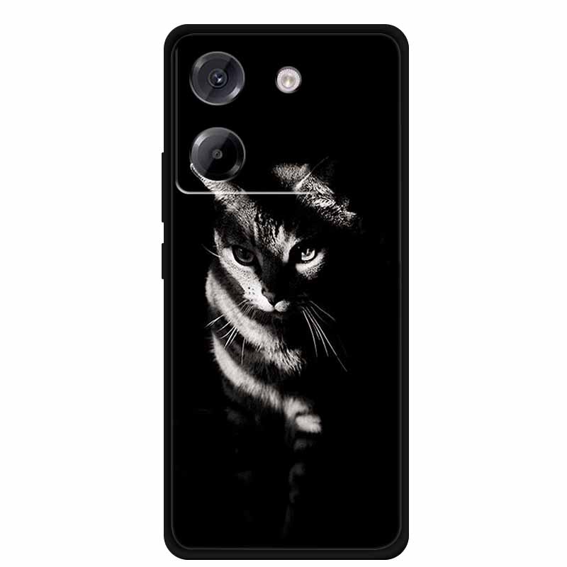 Чехол для Xiaomi Poco M7 Pro 5G, стиль мультяшной живописи, мягкий силикон + ТПУ, задняя крышка, чехлы для Poco M7 Pro 5G, противоударный чехол, новый