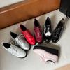 Women Patent Leather Oxfords Derby Shoes Platforms Brogues Wingtips Shoes