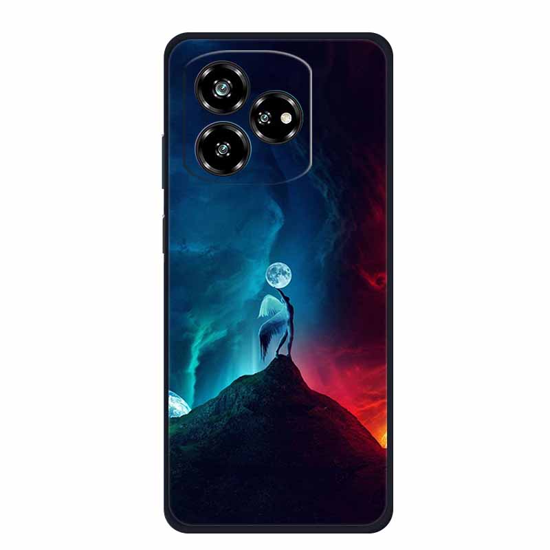 Чехол для телефона ZTE Axon 60 Lite Задняя крышка Ударопрочный Черный Силиконовый Мягкий Funda Для ZTE Axon 60 Lite Blade V60 Чехол Coque
