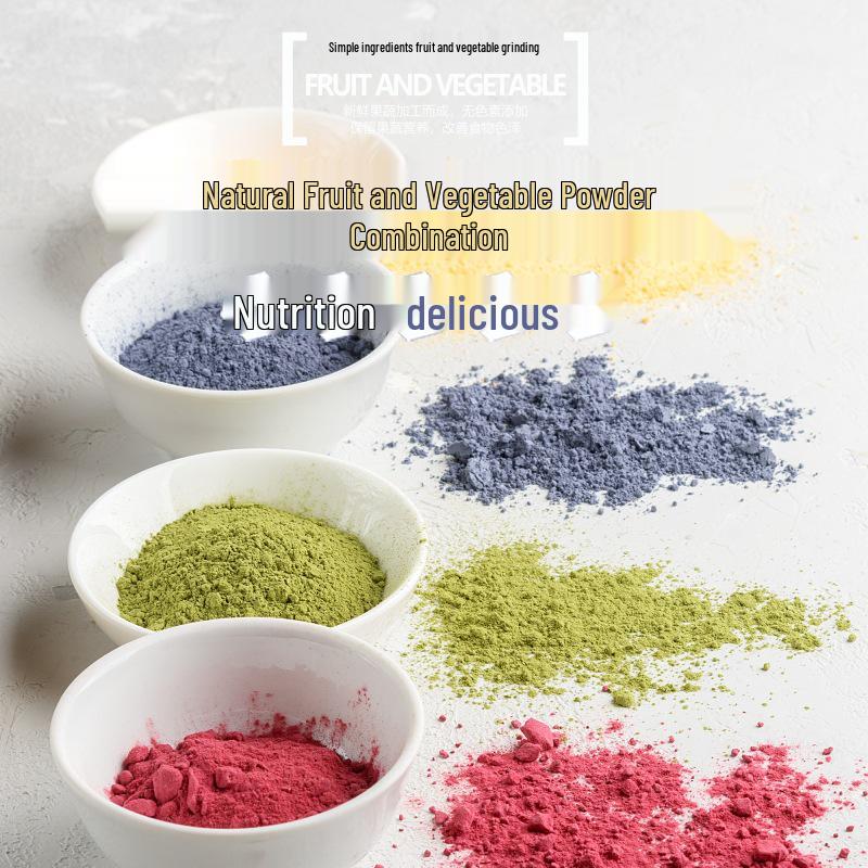 Fruit & Vegetable Flour Noodles: Spinach, Carrot, Pumpkin, Beet, Sweet Potato for Steamed Buns & Pastries