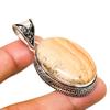 Picture Jasper Gemstone Handmade 925 Silver Plated Jewelry Pendant 2.08"