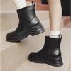 Platform Rubber Boots Women Work Garden Galoshes Waterproof Rainboots Woman Rain Shoes Oil-proof Non-slip Kitchen Footwear
