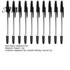 Comfortable Grip Gel Pens 10PCS Ballpoint Pens, 1.0mm Conical Tip Anti Leakage Precision Barrel Smooth Writing Pen for Office And School Classic