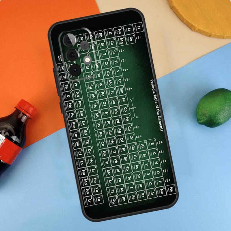 Chemistry Periodic Table of Elements Fundas For Samsung Galaxy A54 A34 A14 A52 A32 A22 A12 A13 A23 A33 A53 A73 A51 A71 Case
