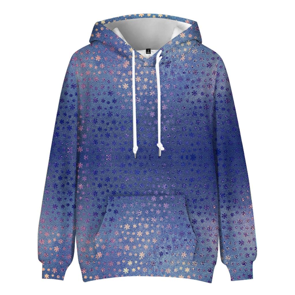 Men's Loose Printed Hooded Sweatshirt Men's Casual Fashion Sports Sweatshirt