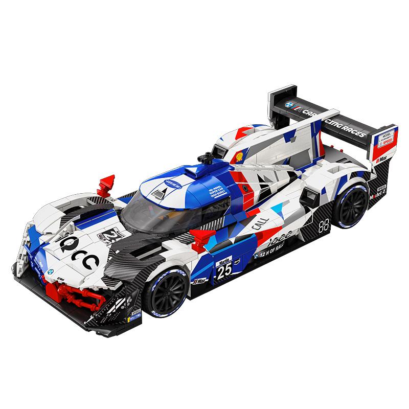 Eikee MOC Городской Гоночный Автомобиль Пламя Модель Строительные Блоки 16 Сеток Спортивный Автомобиль Кирпичики Игрушка для Детей Подарок на Фестиваль