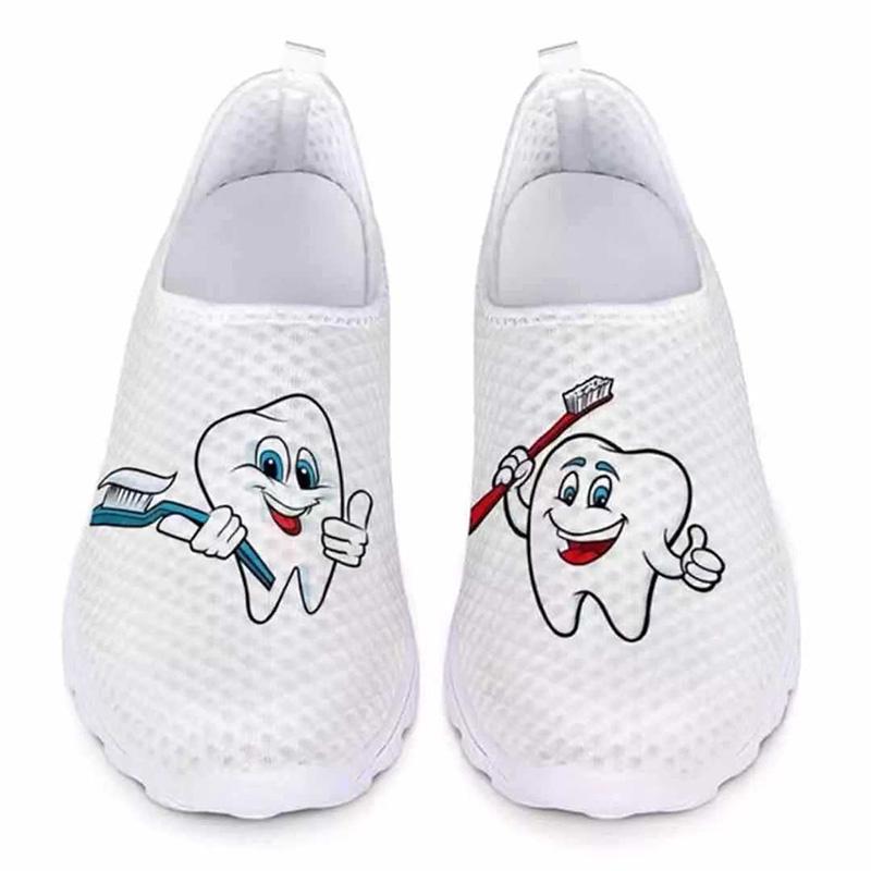 Rimocy обувь для медсестер, женские дышащие кроссовки с принтом, женские легкие слипоны, нескользящая обувь на плоской подошве, женская повседневная спортивная обувь с мягкой подошвой