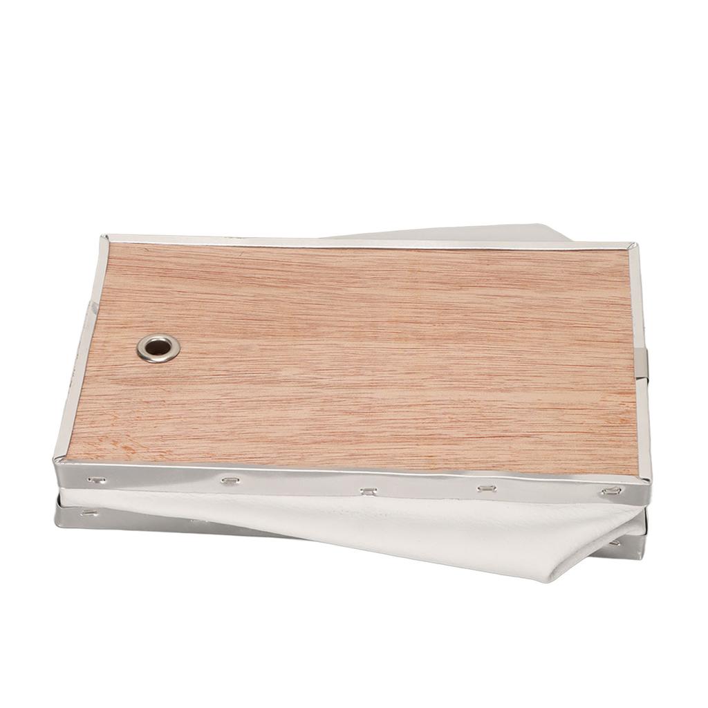 Bee Smoker Bellow PVC Leather Plywood Box Beekeeping Equipment Replacement with Clip for Beehive