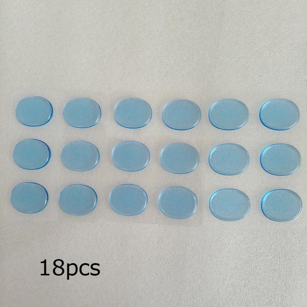 18Pcs Silicone Drum 3 Colors Damper Pads Drum Snare Mute Pad Soft Drum Damper Gel Pads for Jazz Drums Muffler Tone Control