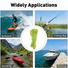 DIY Elastic Cord Heavy Stretch Round Strings Plastic Cord Locks for Shoelaces Drawstrings Paracord Green 3.2m