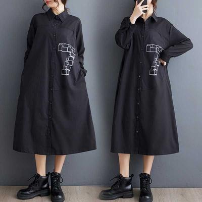 Платья средней длины в стиле кэжуал с принтом и вставками