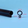 10M O type Silicon Rubber Plastic steel door and window sealing strip Draft Stopper Hollow Bulb Barb Tubular Gasket 5x11 5x13mm