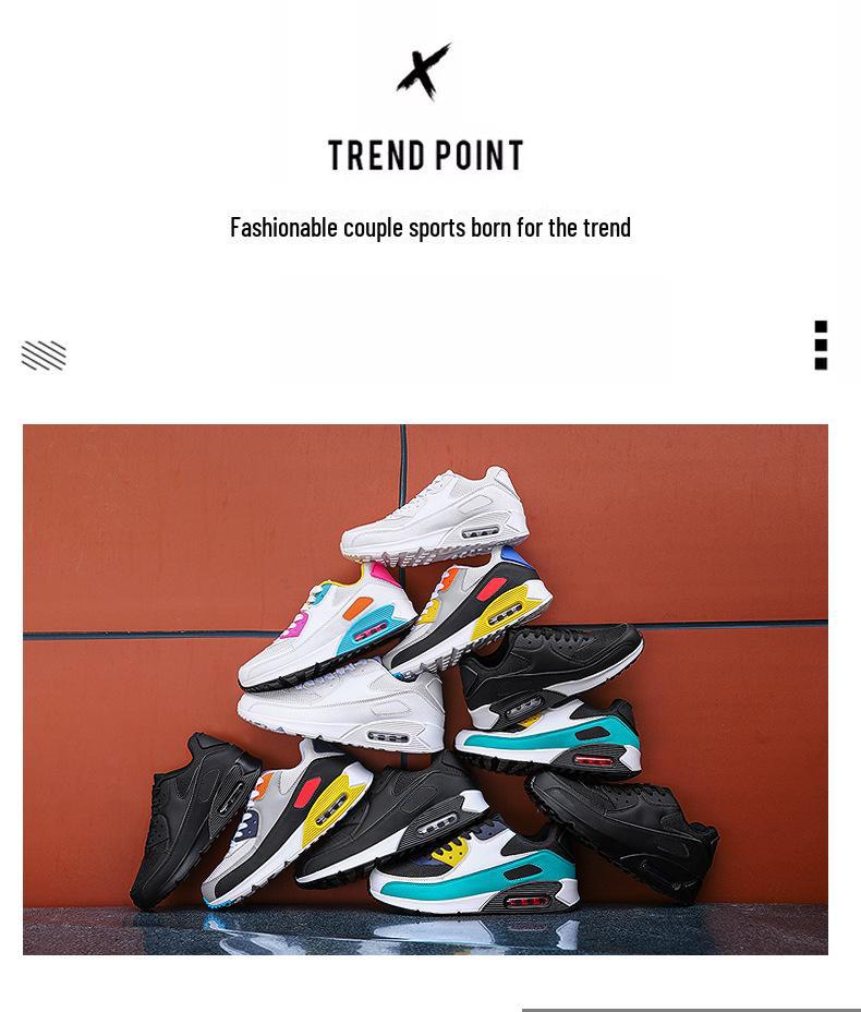 2020 Summer Lightweight Mesh Breathable Air Cushion Running Shoes for Couples