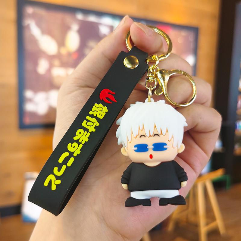 Брелок-мультяшный персонаж Jujutsu Kaisen: Милый подвеска-фигурка, Брелок для сумки, Аксессуар для рюкзака, Подарок на фестиваль.