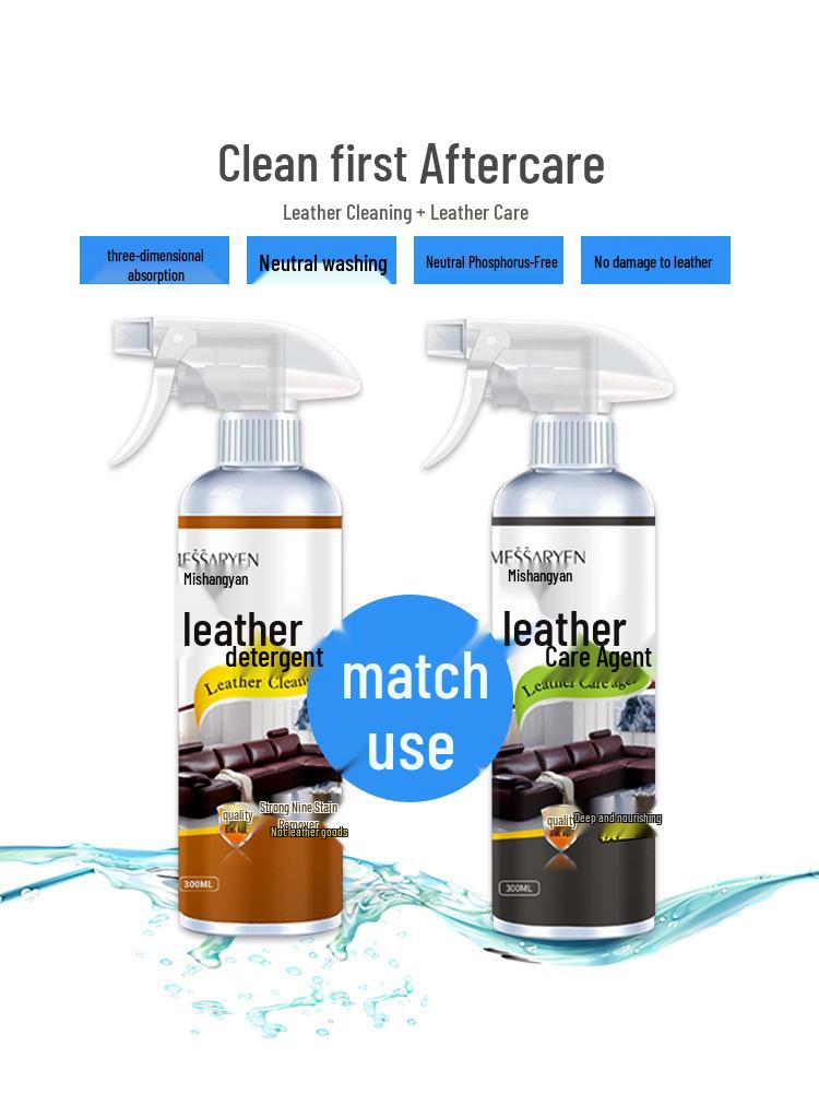 Удалитель пятен и кондиционер для диванов и изделий из натуральной кожи - Безводный крем для ухода за кожей