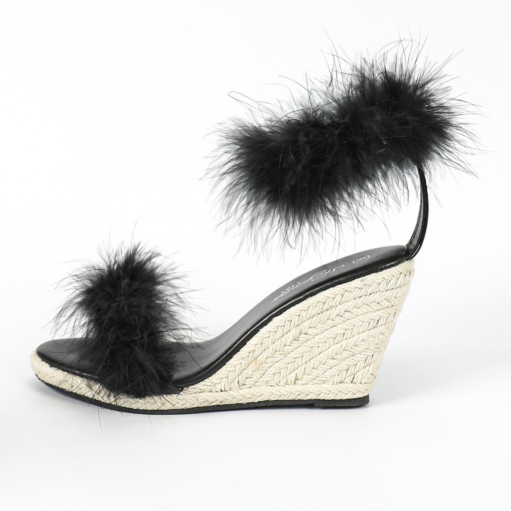 Женские сандалии на платформе, пикантные новые соломенные простые водонепроницаемые туфли на высоком каблуке, крутая модель LFD-11011-5