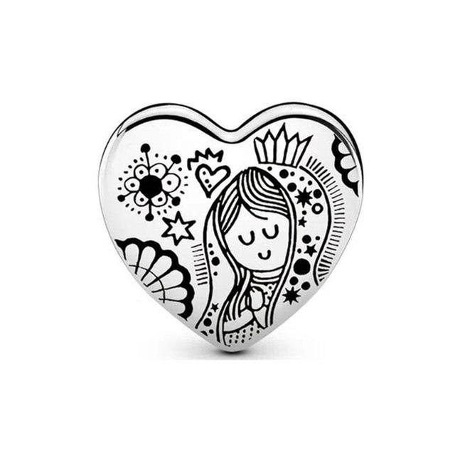 Новый оригинальный 925 серебро сестра семья мама головоломка подвеска из бисера подходит модные подвески серебро 925 браслеты бусины браслет Diy ювелирные изделия