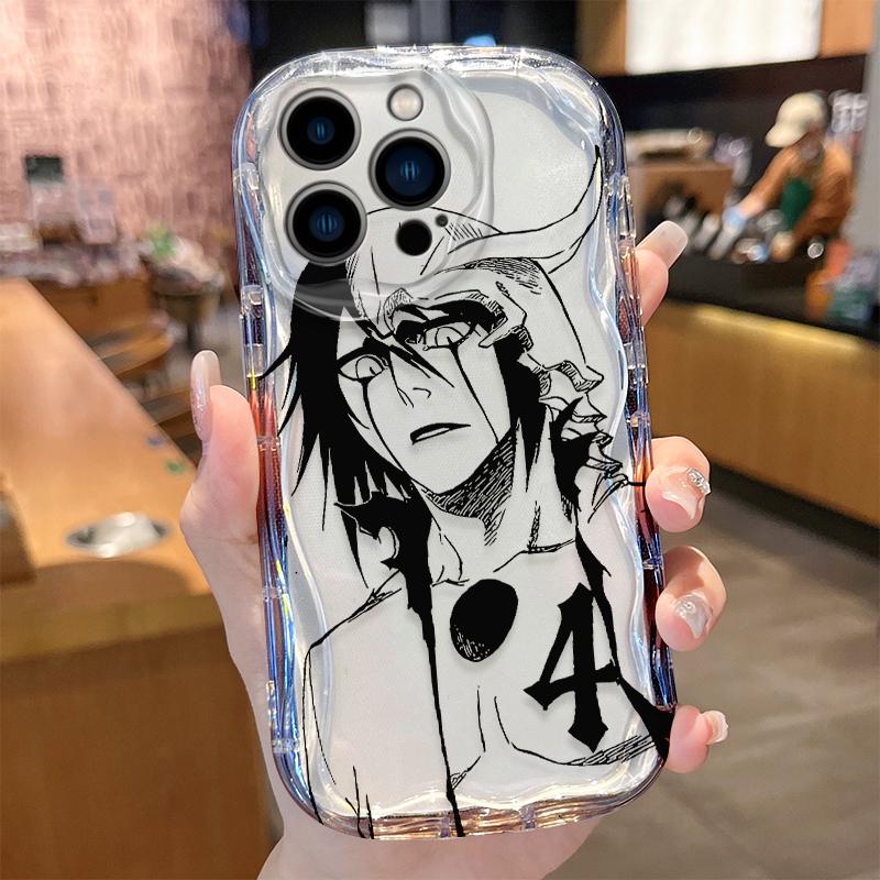 Аниме Блич Волна Чехол для телефона для iPhone 17 Air 16 15 14 13 12 11 Pro Max Plus Mini SE2020 2022 Ударопрочный Силиконовый Задний Чехол