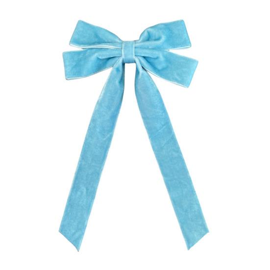 10 шт. Бархатные рождественские банты 5" X 10" Винтажные банты из ленты Украшения для рождественской елки Деревенские поделки Подарочные банты для дерева Венка Гирлянды Праздничный декор