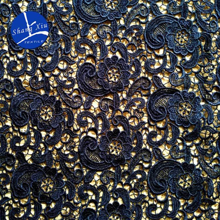 Водорастворимое кружево, Узор «кешью», Вышивальное полотно, Вышивка, Полиэстеровый шелк, Полная ширина, Трехмерный, Полый, Классический