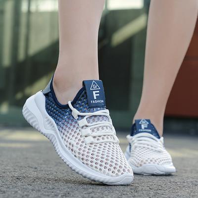 Женские повседневные белые прогулочные туфли летние черные легкие туфли для девочек большого размера