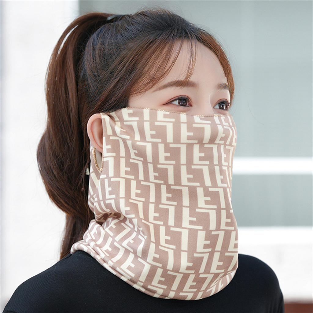 New Style Ear-hanging Versatile Mask Autumn and Winter Women's Multifunctional Scarf Cycling Warm Cold Korean Version Versatile